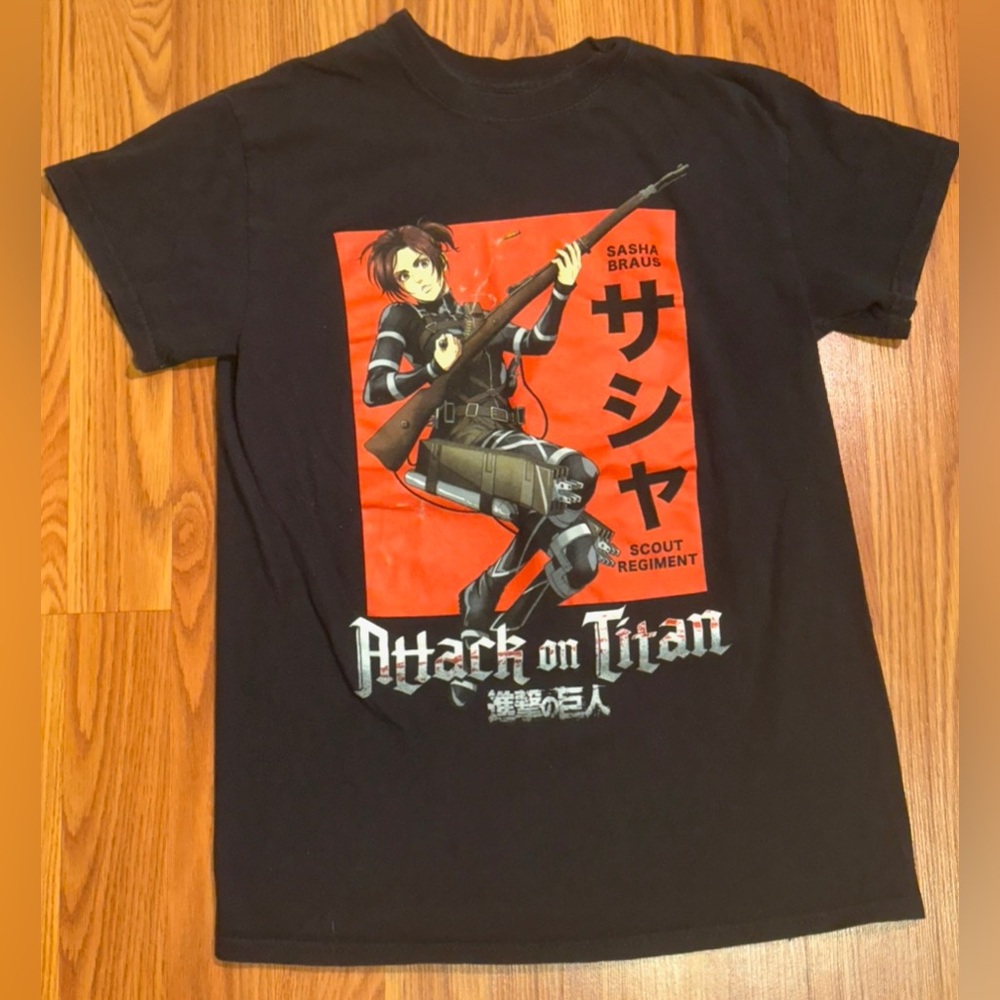 Attack on Titan Sasha Braus final season anime tshirt size‎ small